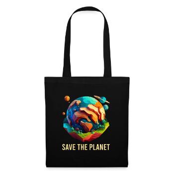 Sauvons notre planète Écologistes Protection du climat - Sac en tissu - noir - Devant