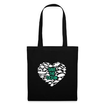 Save The Ocean Ocean Protection Environment - Tote Bag - black - Front