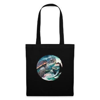 Save the turtles Environmental Protection Ocean - Tote Bag - black - Front
