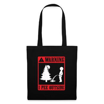 I love peeing outside hikers funny mountains - Tote Bag - black - Front