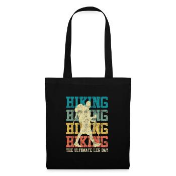 Ultimate Leg Day Mountain Fan Hiking - Tote Bag - black - Front
