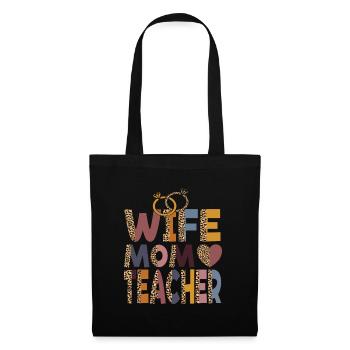 Mom Wife Teacher Mothers Day Best Mom Ever Loving - Tote Bag - black - Front