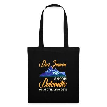 Three Peaks Dolomites climbers - Tote Bag - black - Front