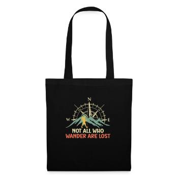 Randonneurs Drôles d’alpinistes Randonnée - Sac en tissu - noir - Devant