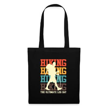 Ultimate Leg Day Mountain Fan Hiking - Tote Bag - black - Front