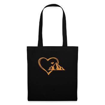 Sommet des Montagnes Wanderer - Sac en tissu - noir - Devant