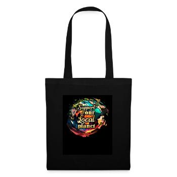 Support local Planet Environmental protection Nature - Tote Bag - black - Front