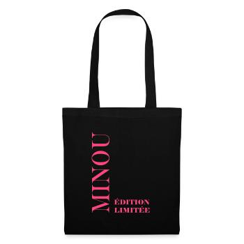 minou - Sac en tissu - noir - Devant