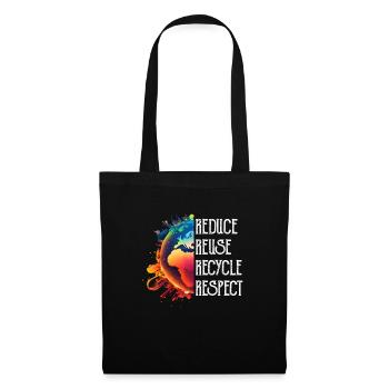 Recycling Environmental Protection Save the Earth Species Protection - Tote Bag - black - Front