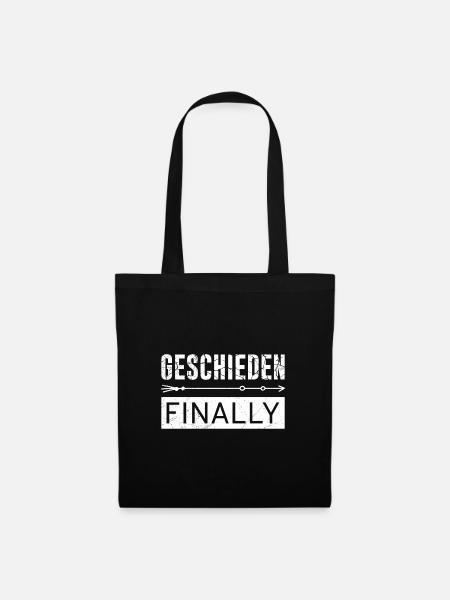 Endlich geschieden Scheidungsparty Scheidung - Stoffbeutel - Schwarz