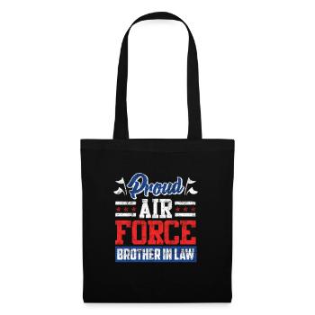 Proud Brother-in-Law Air Force Soldier Army Fan - Tote Bag - black - Front