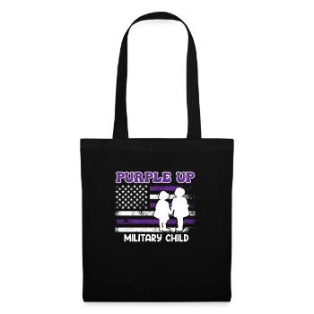 Purple Up Military Child America Patriots - Tote Bag - black - Front