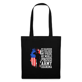 Proud Granny USA Soldiers America Military Patriots - Sac en tissu - noir - Devant