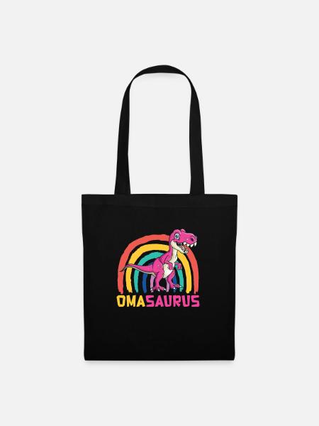Omasaurus Muttertag Grandma Mama Tag Oma - Stoffbeutel - Schwarz