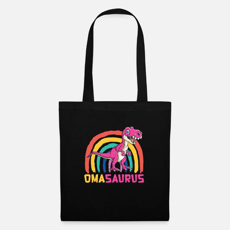 Omasaurus Muttertag Grandma Mama Tag Oma - Stoffbeutel - Schwarz