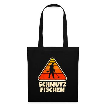 Sondengänger Dirt Fishing Metalldetektor - Stoffbeutel - Schwarz - Vorne