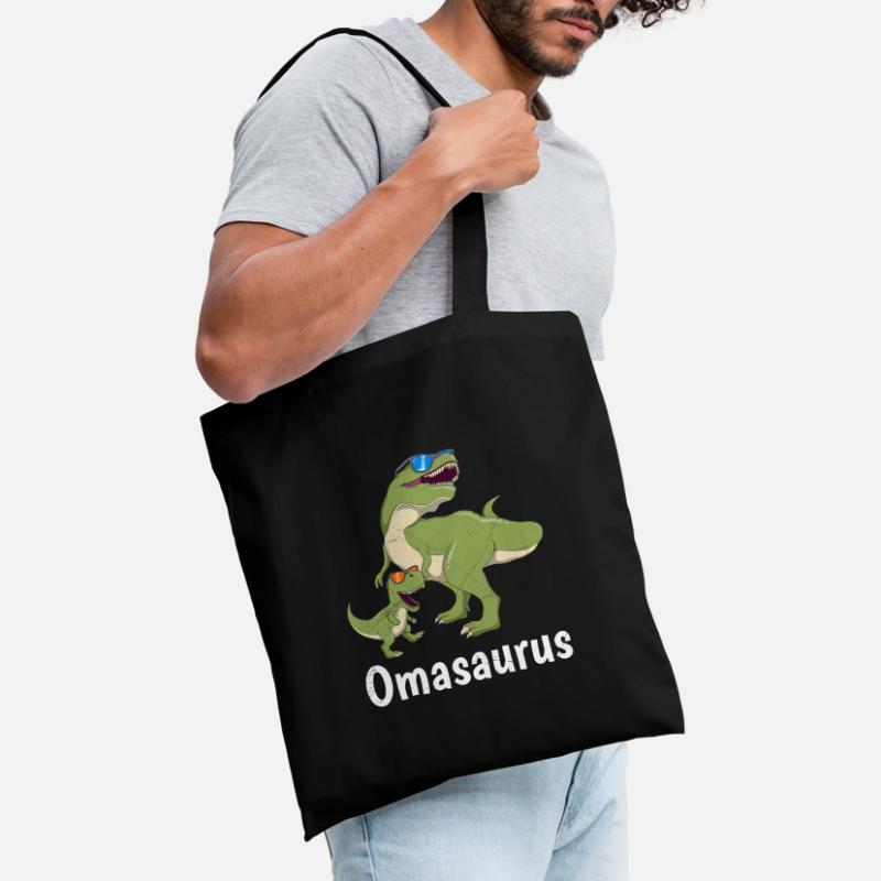 Omasaurus Muttertag Großmutter Dinosaurier Stoffbeutel