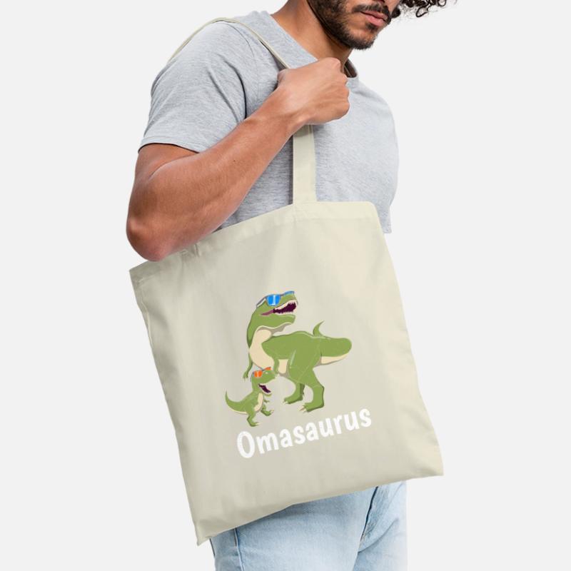 Omasaurus Muttertag Großmutter Dinosaurier Stoffbeutel