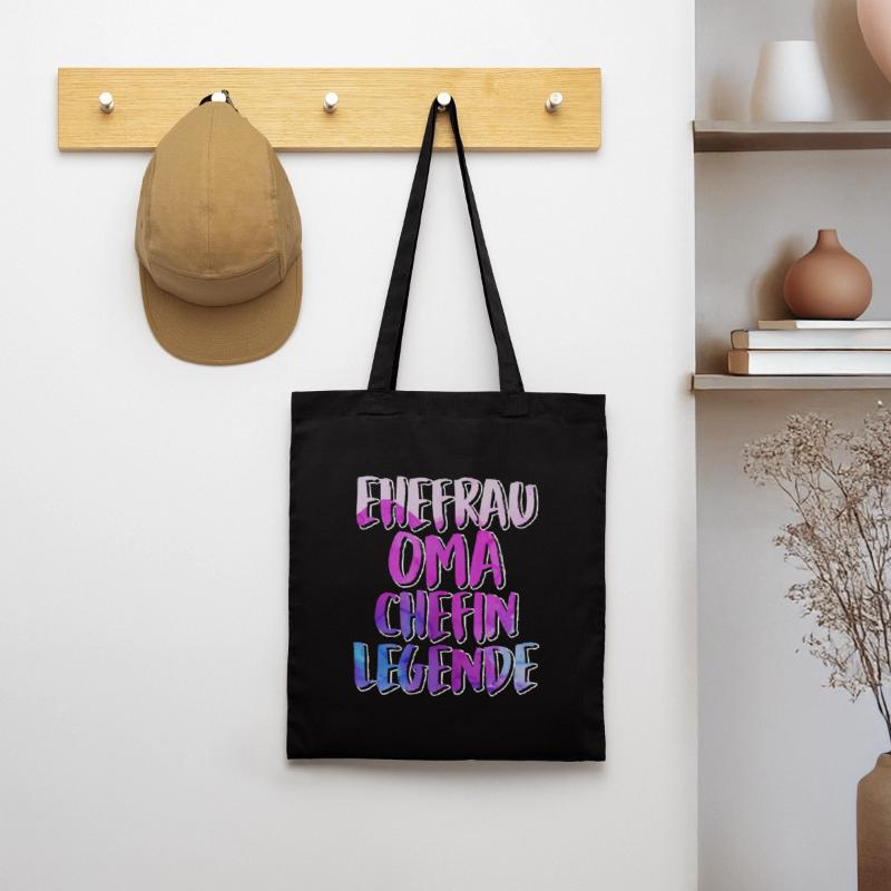 Oma Chefin Großmutter Muttertag Granny Ehefrau Stoffbeutel