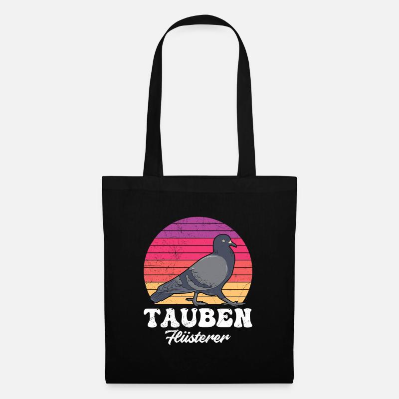 Tauben Flüsterer Taubenzüchter Taubenhalter - Stoffbeutel - Schwarz