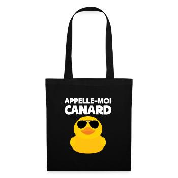 Appelle-moi Canard - Sac en tissu - noir - Devant