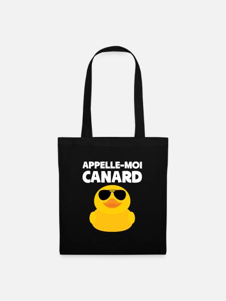 Appelle-moi Canard - Sac en tissu - noir