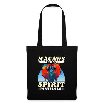 Aras Macaws are my Spirit Animals Macaw Parrot - Tote Bag - black - Front