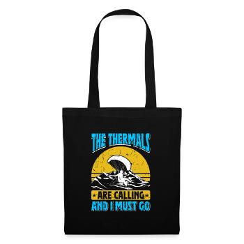 Paragliders Thermals are Calling I must Go - Tote Bag - black - Front