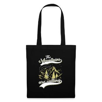 Mountaineering The Mountains are Calling - Tote Bag - black - Front