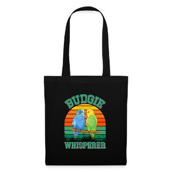 Budgie Whisperer Wellensittich Flüsterer - Sac en tissu - noir - Devant
