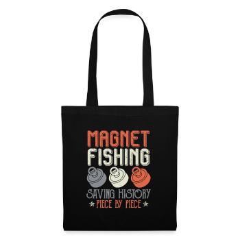 Magnet Pêche Sauver l’histoire Magnet Pêcheurs - Sac en tissu - noir - Devant