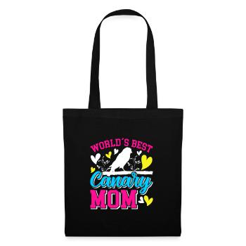 World's Best Canaries Mom Bird Lover Women - Tote Bag - black - Front