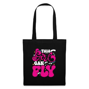 Paragliding Women's Fly - Tote Bag - black - Front