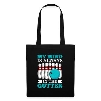 Bowling My Mind est toujours dans le gouttière Bowler - Sac en tissu - noir - Devant