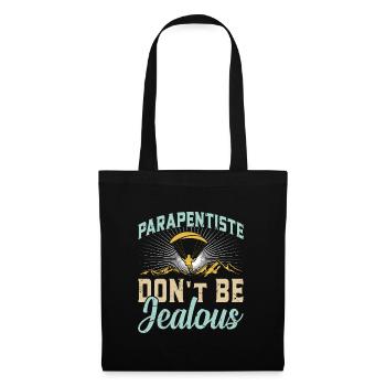 Parapentiste Parapentiste Ne soyez pas jaloux - Sac en tissu - noir - Devant