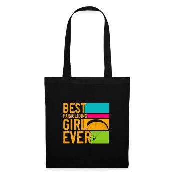 Meilleure fille de parapente Gleitschirmfliegen - Sac en tissu - noir - Devant