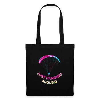 Paragliders I'm just hanging out here - Tote Bag - black - Front