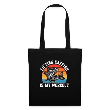 Noodler Lifting Catfish est mon Workout Flathead - Sac en tissu - noir - Devant