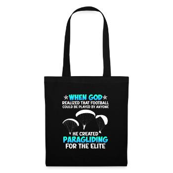 Paragliding paragliding for the elite - Tote Bag - black - Front