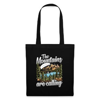 Mountaineering The Mountains are Calling - Tote Bag - black - Front