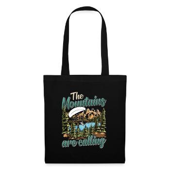 Mountaineering The Mountains are Calling - Tote Bag - black - Front