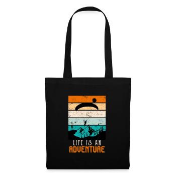 Paragliders Life is an adventure - Tote Bag - black - Front