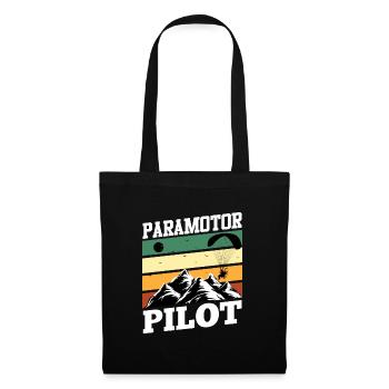 Paramotor Pilot Paraglider Paragliding - Tote Bag - black - Front