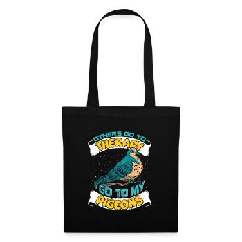 Pigeon Keeper Others Go to Therapy I Go to Pigeons - Tote Bag - black - Front