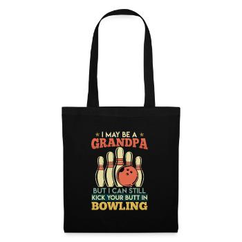Bowling Men Peut-être une chemise drôle de grand-père - Sac en tissu - noir - Devant