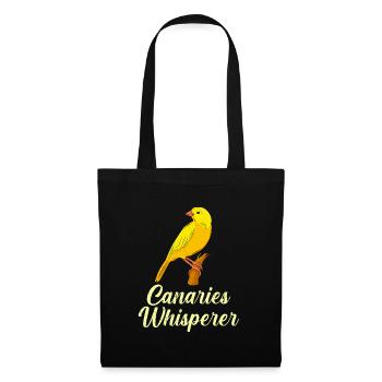Kanrienvogel Flüsterer Canary Bird Whisperer - Sac en tissu - noir - Devant
