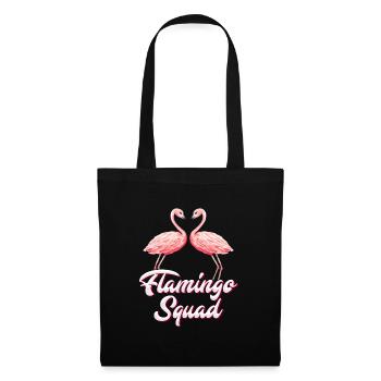 Flamingo Squad Jungesellinnenabschied Frauen - Stoffbeutel - Schwarz - Vorne