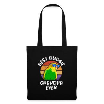 Opa Meilleur grand-père perruche jamais Wellensittich - Sac en tissu - noir - Devant