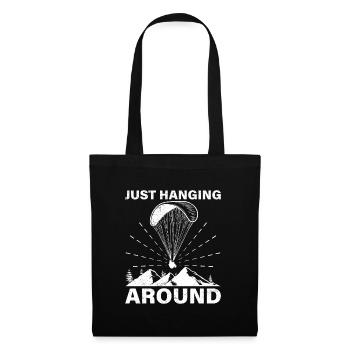 Paragliding I'm just hanging out here - Tote Bag - black - Front