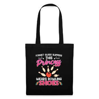 Bowling Shirt Damen Princess wears Bowling Shoes - Tote Bag - black - Front